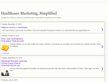 Tablet Screenshot of healthcaremarketing.wheretofindcare.com